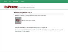 Tablet Screenshot of byremote.com.au